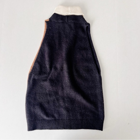 2/25 Esprit Opening Ceremony Colab Sweater Colorblock Turtleneck Wool Cashmere - Picture 2 of 7